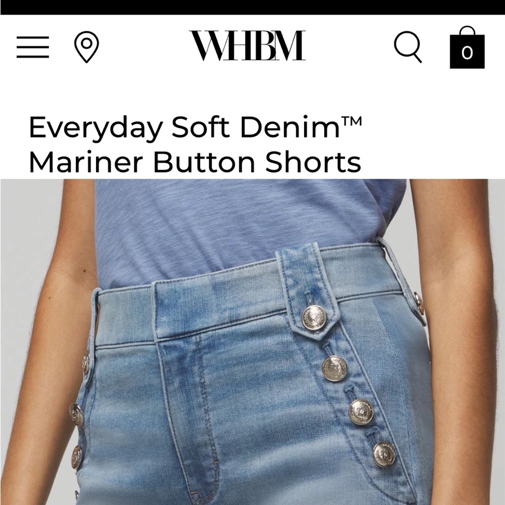 White House Black Market Blue Jean Shorts